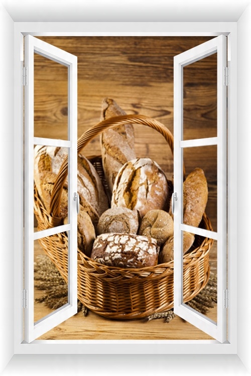 

Fototapeta Okno 3D Widok Kuchnia Jadalnia 50 x 80