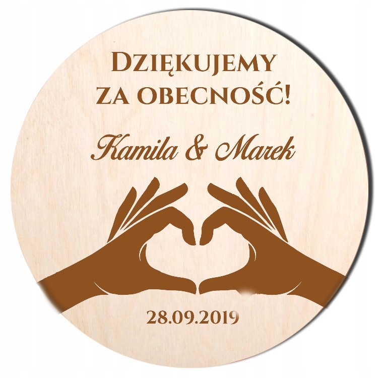 

Magnes Podziękowanie Dla Gości Ślub Wesele