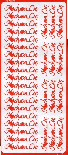 STICKERSY NAKLEJKI napis Kocham Cię