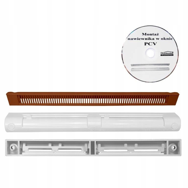 

Nawiewnik do okna okien Vt 201 Jasny Brąz/biały