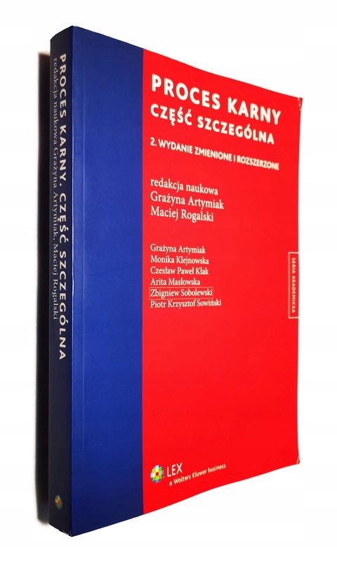PROCES KARNY CZĘŚĆ SZCZEGÓLNA ARTYMIAK WOLTERS BDB