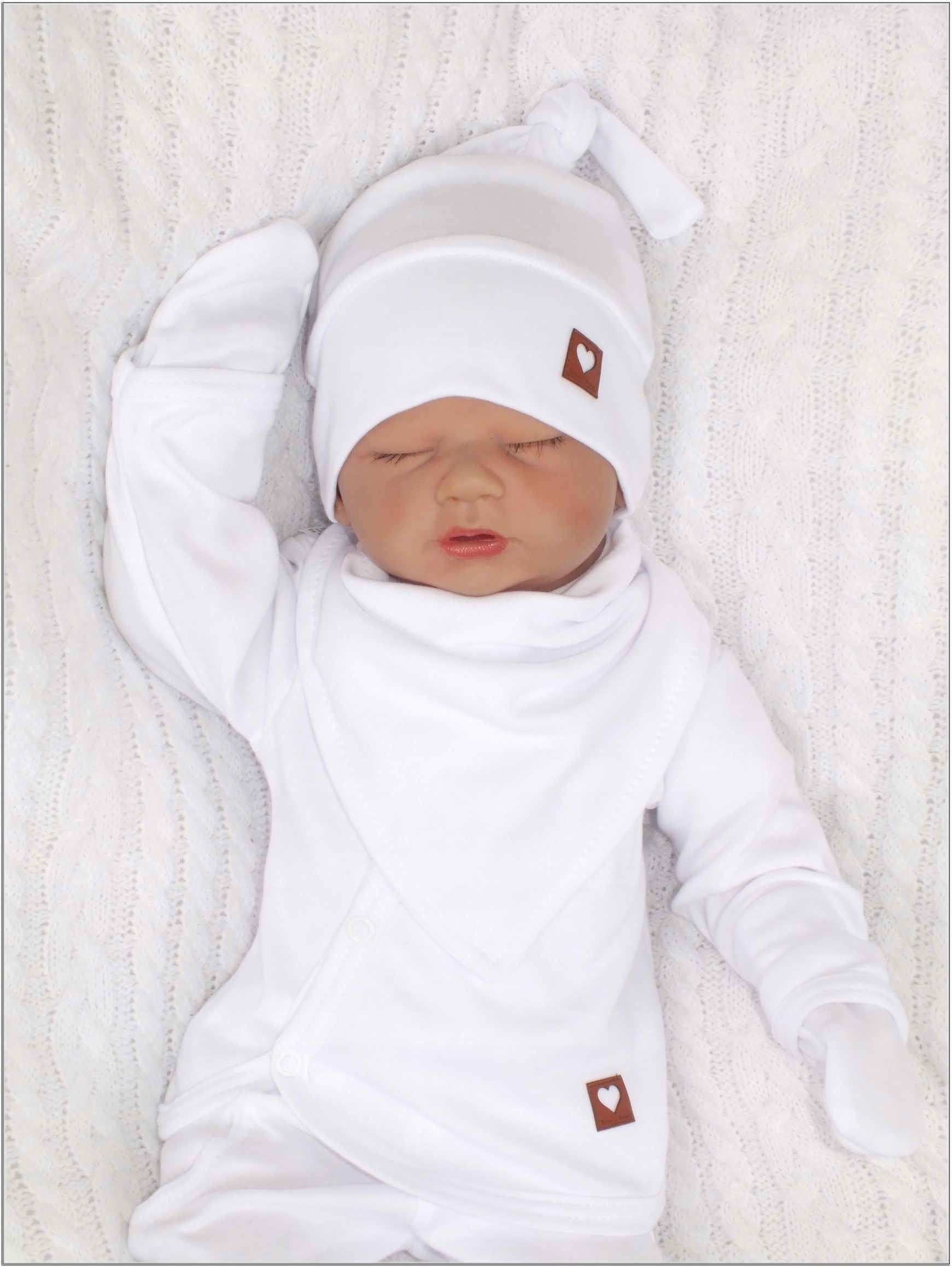 6cz biała zestaw kompletna WYPRAWKA do szpitala 50 Materiał dominujący bawełna