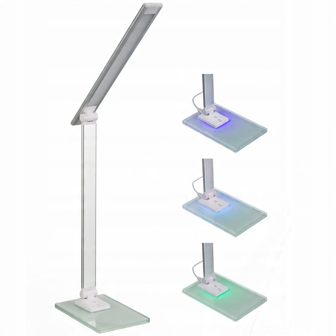

Lampka biurkowa szklana podstawa Glass 6W Led Rgb