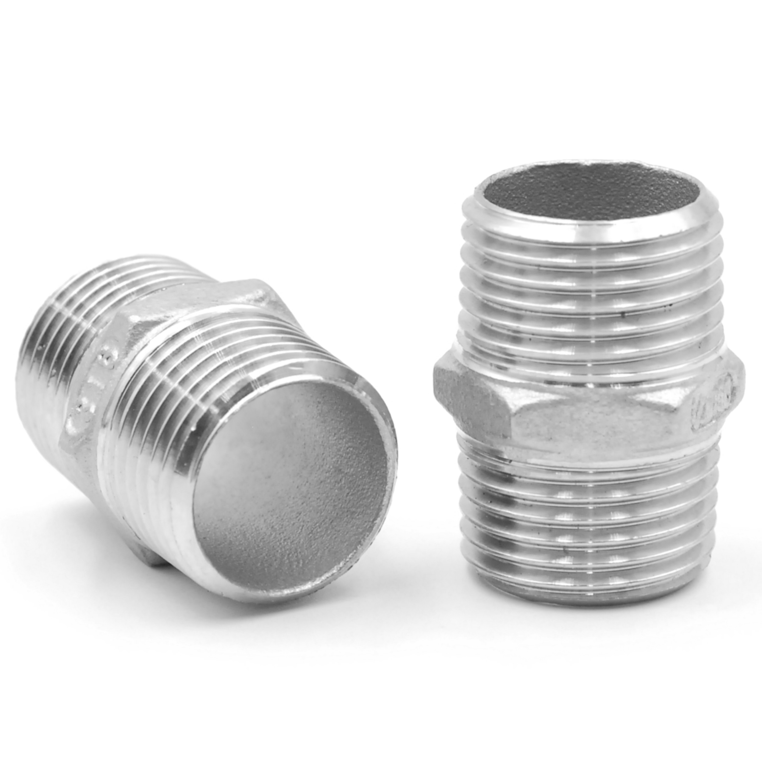 

3/8" Nypel 2-STR 6KT Nierdzewny 316 Króciec
