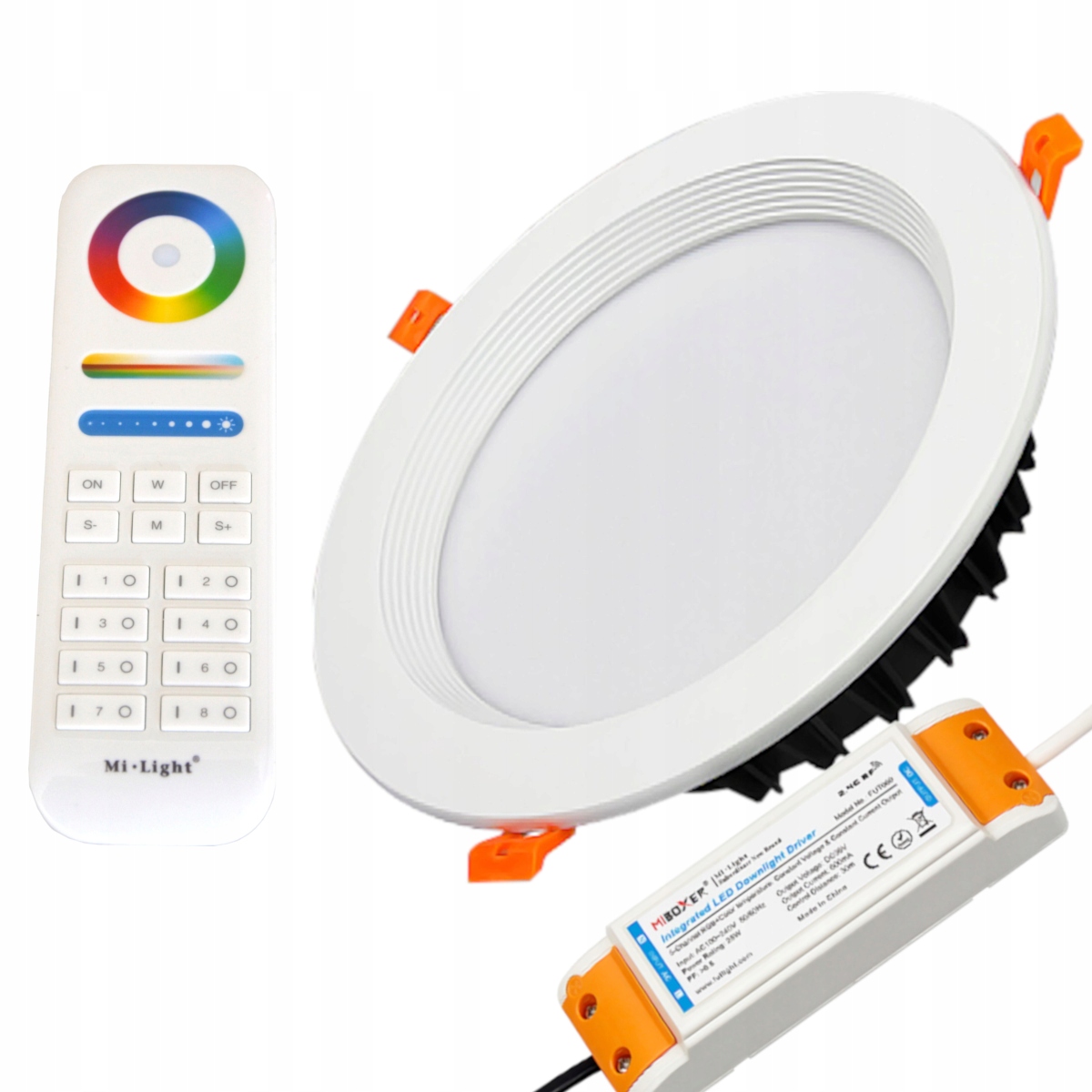 Diaľkový Ovládač Ovládanie 8 Zón Smart Led Rgb+cct Panel Milight 25W