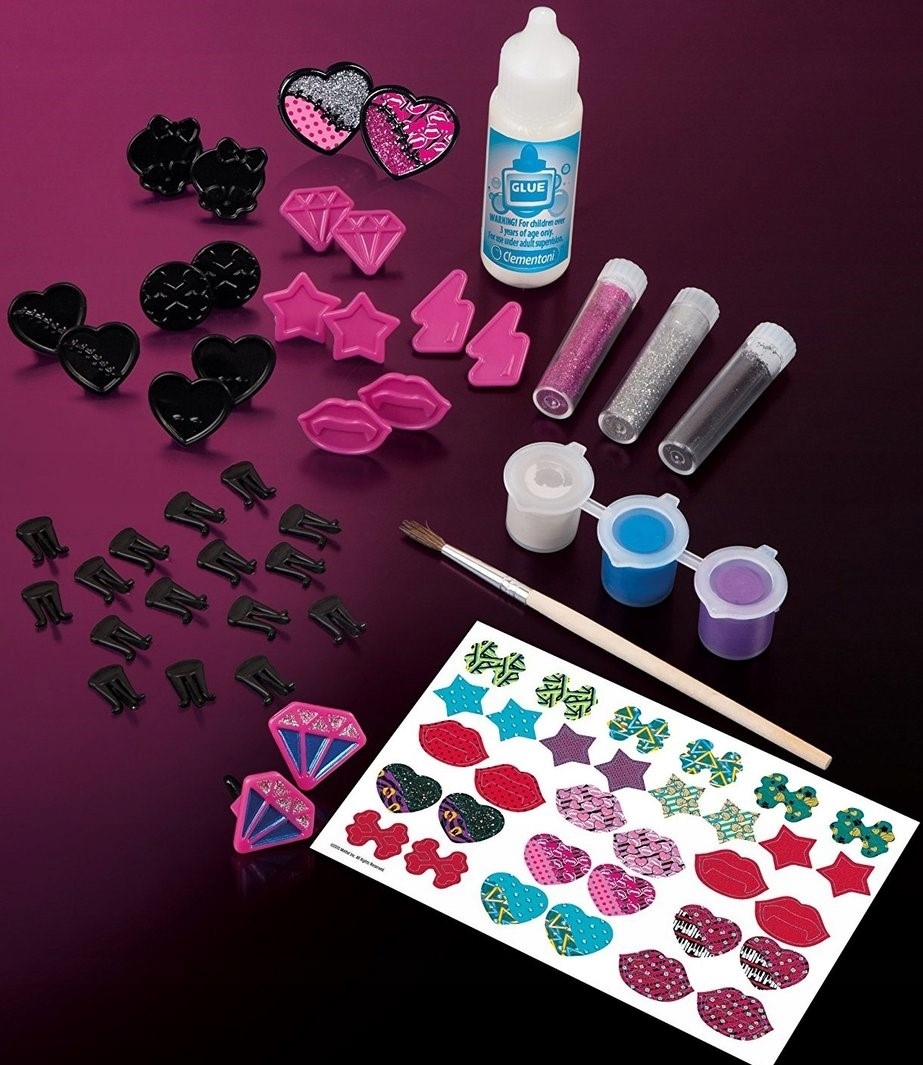 MONSTER HIGH CLEMENTONI DIY KOLCZYKI