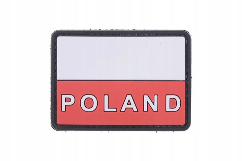 Naszywka velcro Patch PVC Polska Flaga Napis