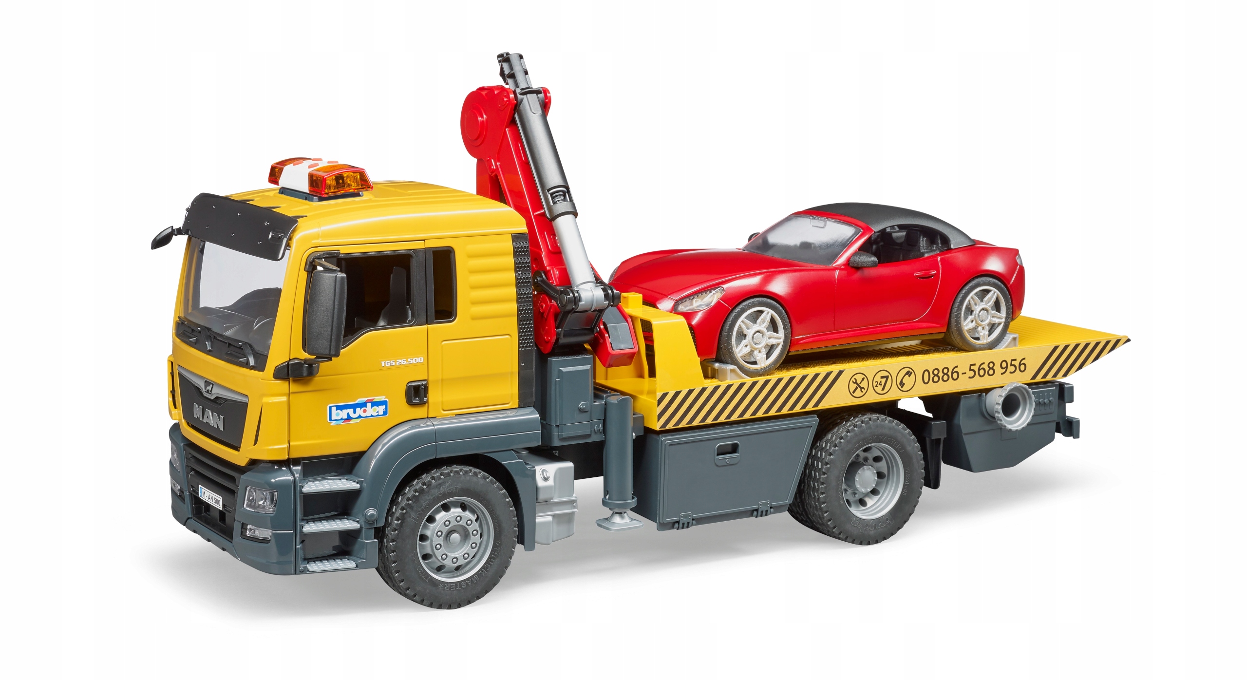 

Bruder 03750 Man pomoc drogowa z roadsterem