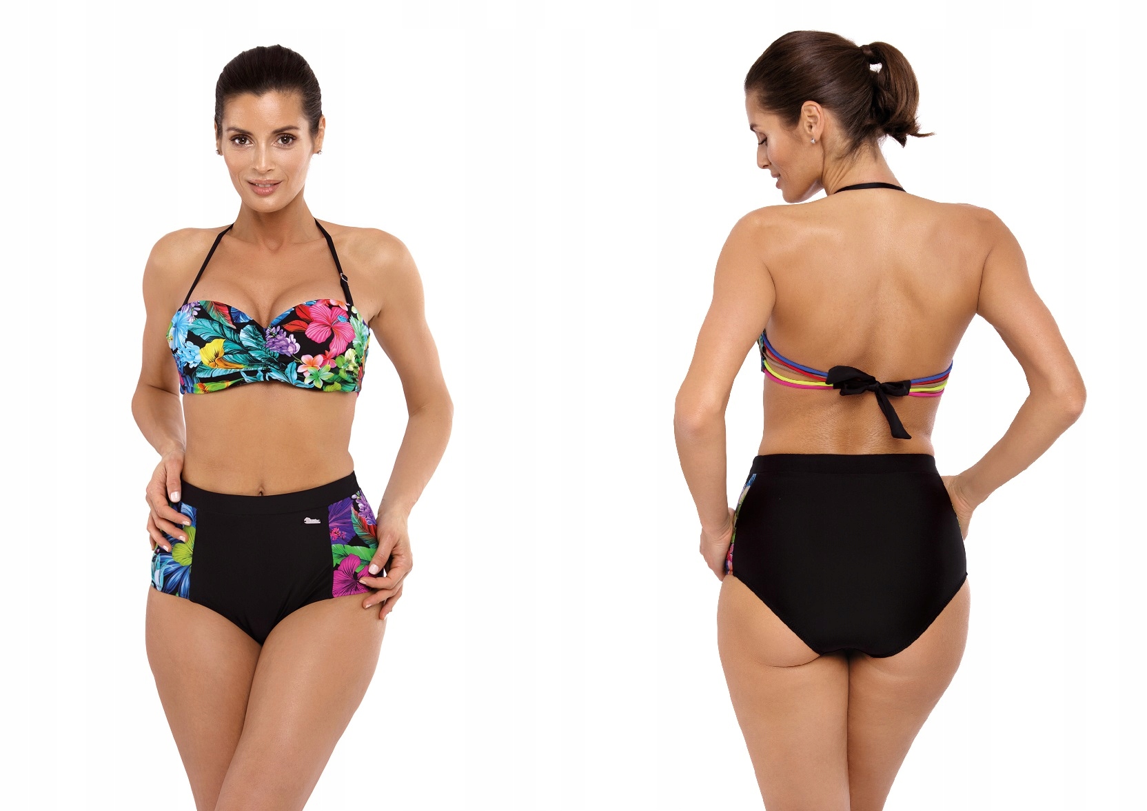 

Bikini Kostium Kąpielowy Figi Wysoki Stan 537-3 M