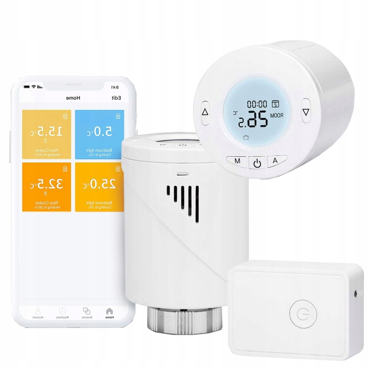

Smart Głowica Termostatyczna WiFi Zestaw Meross