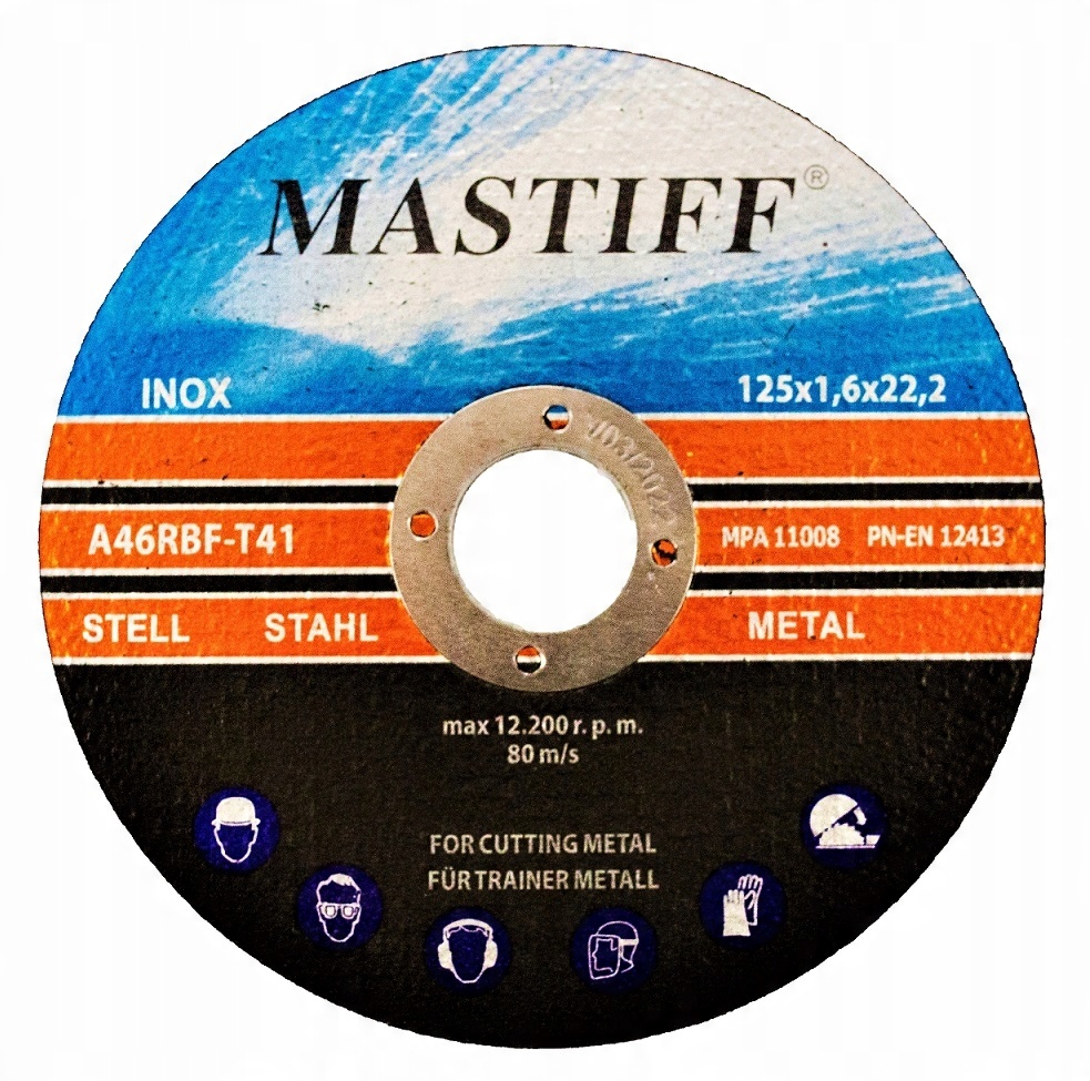 

Tarcze Tarcza Do Ciecia Metalu 125/1,6 mm Mastiff