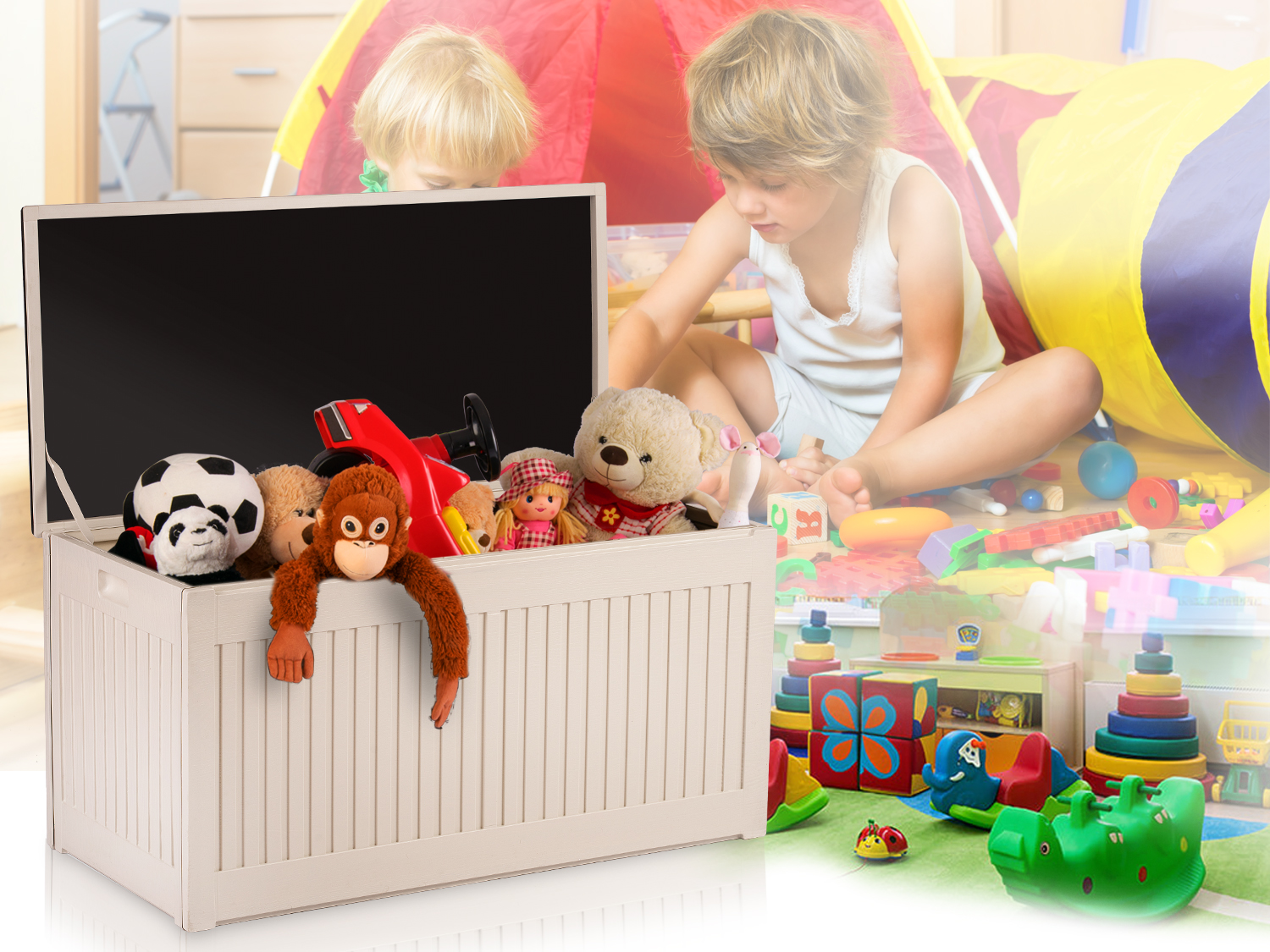 SKRZYNIA OGRODOWA KUFER TARAS BALKON PLONOS 270L Marka Plonos