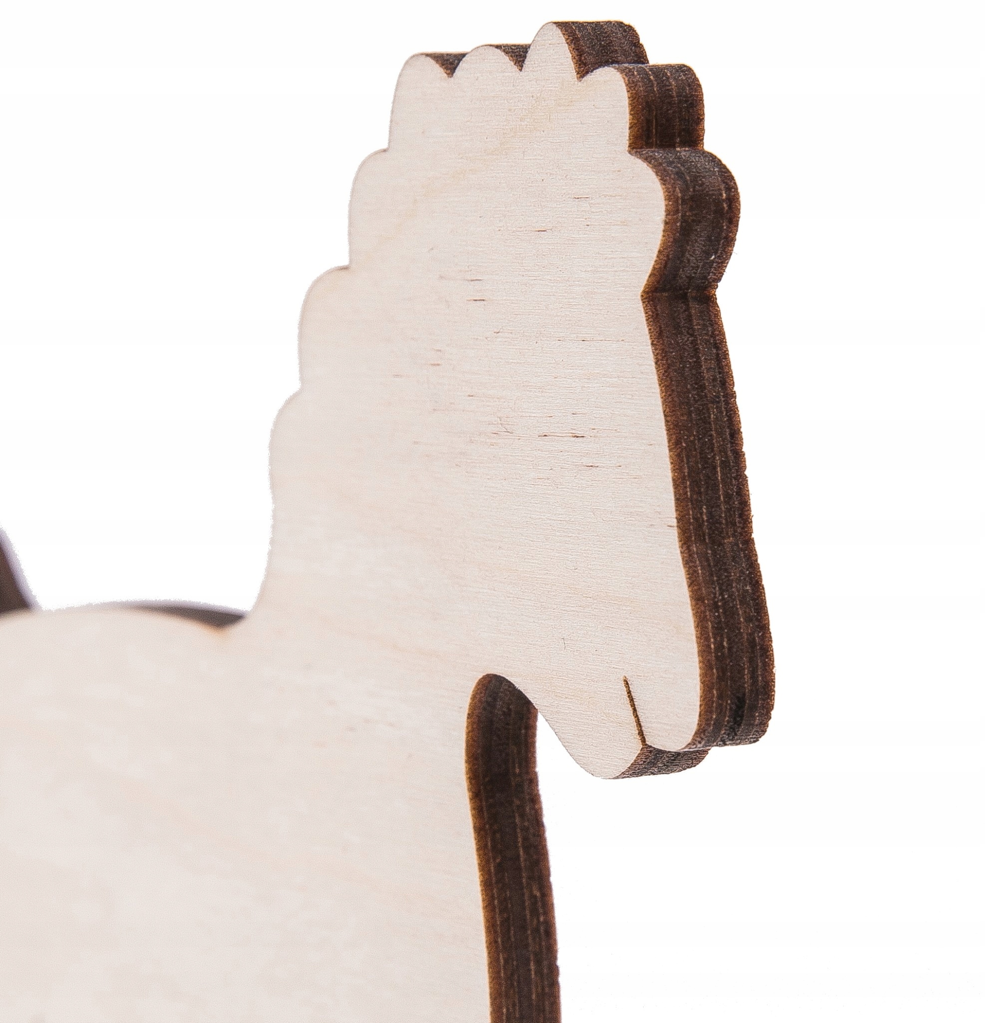 DREWNIANY KONIK NA BIEGUNACH -1 ZABAWKA DECOUPAGE! Marka inna