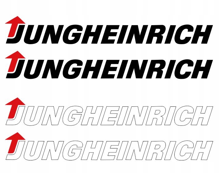 Naklejki wózek widłowy napis JUNGHEINRICH do 25 cm Producent części inny