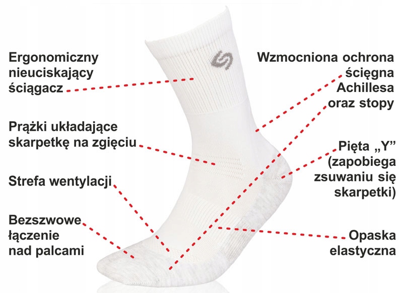 Skarpety sportowe DEODORANT InMove Light ba41-43 Marka InMove