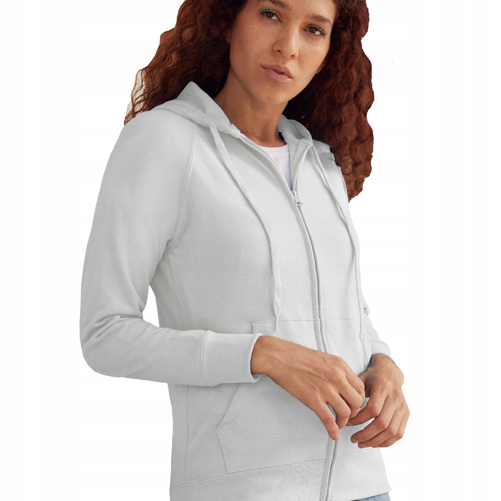 

Damska Bluza Kaptur Zamek - Fruit light white M