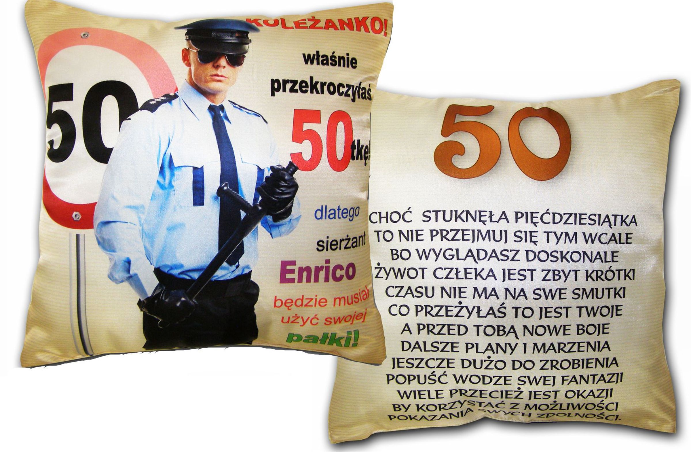 

Poduszka na urodziny 18 30 40 50 60