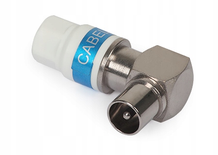 Wtyk kątowy IEC RG-6/Triset Self-Install CABELCON