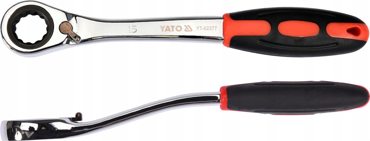 

Yato Klucz Oczkowy 15mm Z Grzechotką Odgięty CrV