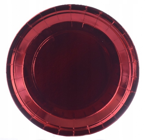 TALERZE TALERZYKI papierowe czerwony 6szt 18 cm