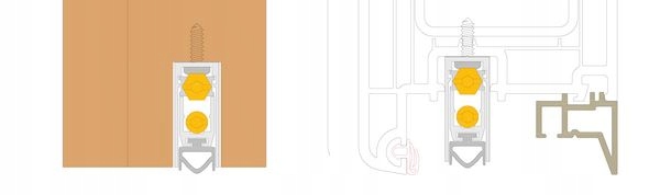 USZCZELKA OPADAJĄCA PRÓG OPADAJĄCY 133 cm HAFELE Szerokość produktu 1.2 cm