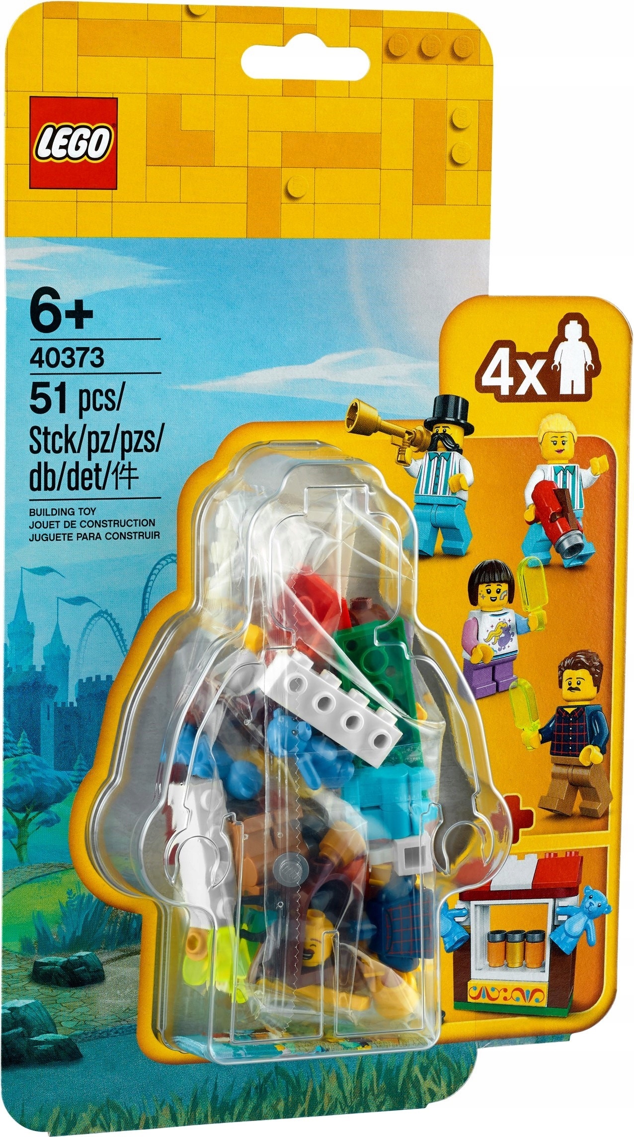 Lego 40373 Minifigurki Zestaw Akcesoriów I Minifigurek Z Lunaparku Lego