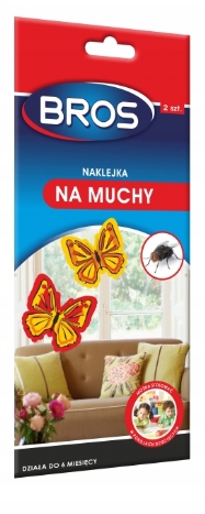 

Bros Lep Naklejka Na Muchy 2 Szt Działa 8 Tygodni
