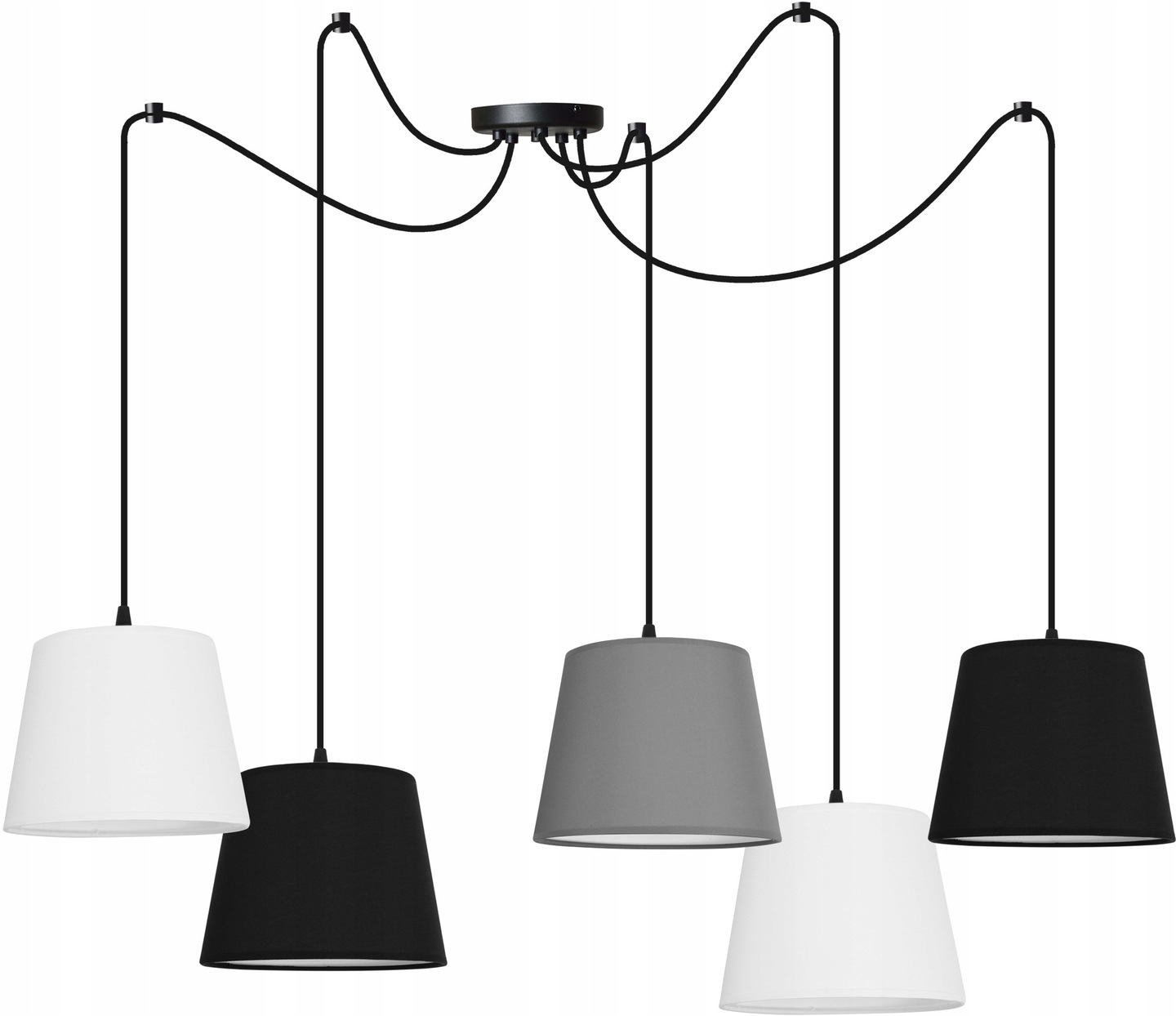 

Lampa Wisząca Sufitowa Pająk Żyrandol Abażur Led