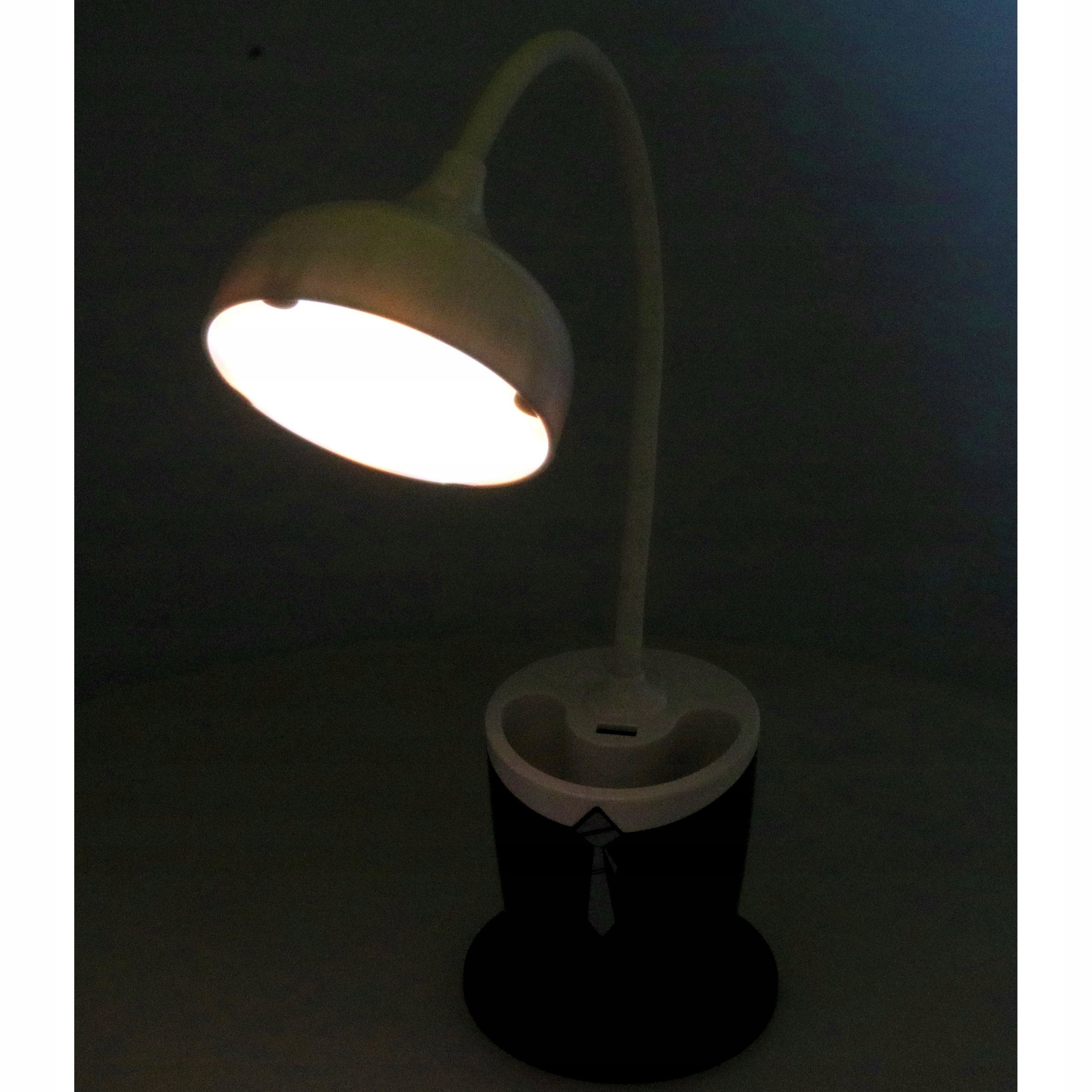 LAMPKA NOCNA LED BIURKOWA ELASTYCZNA GIĘTKA LAMPKA ORGANIZER 2w1 V9 Długość/wysokość 38 cm