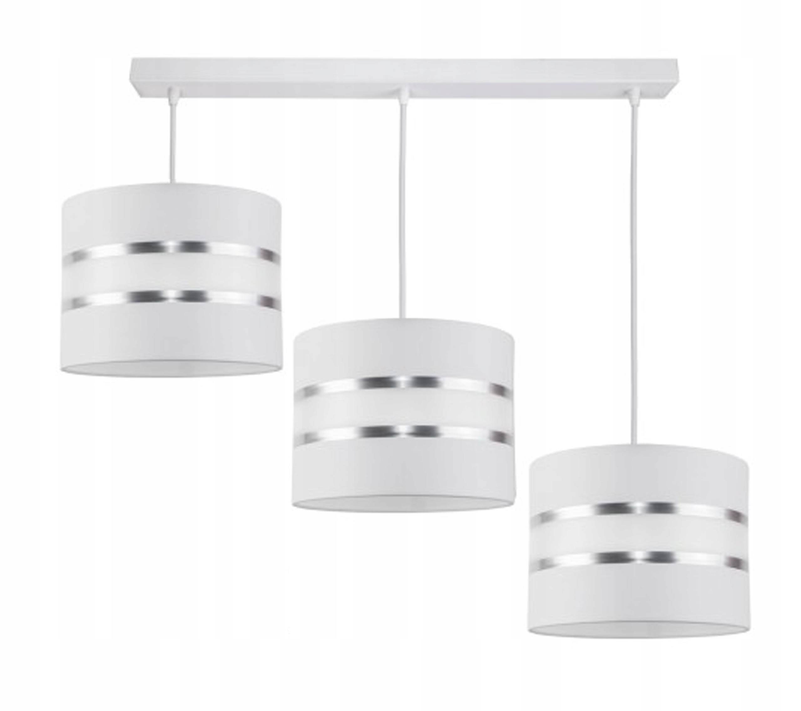 

Lampa Wisząca Sufitowa Żyrandol Abażur Gala Biała