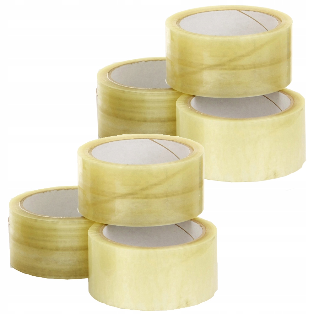 

Taśma Pakowa Kauczuk 48/66Y -6szt Hot-melt mocna