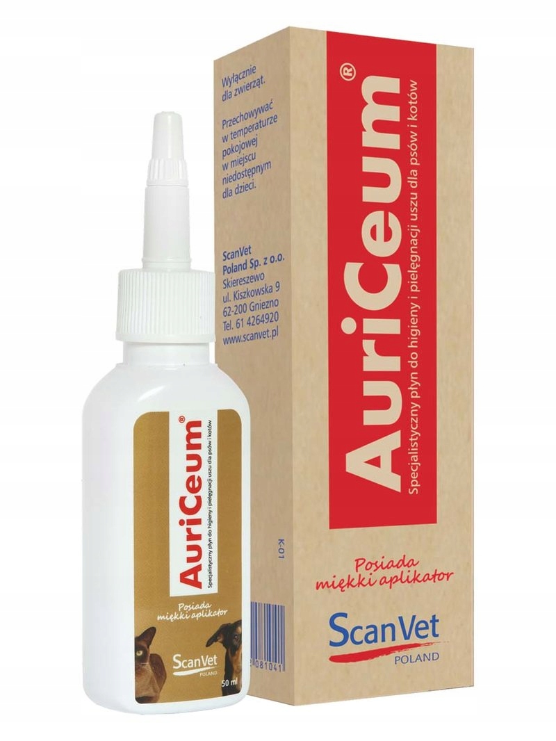 

Auriceum 50 ML Scanvet higiena uszu psa i kota