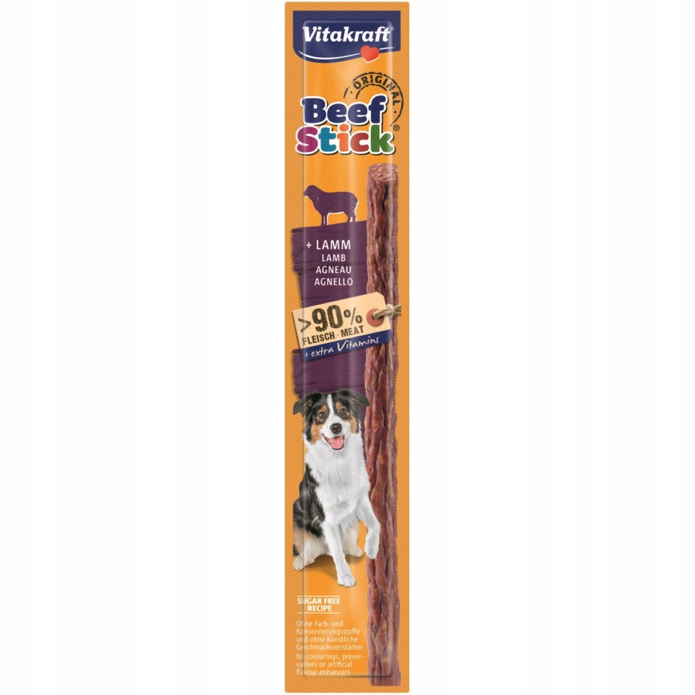 13 x Vitakraft, Kabanos s jehněčím pro psa, 12 g