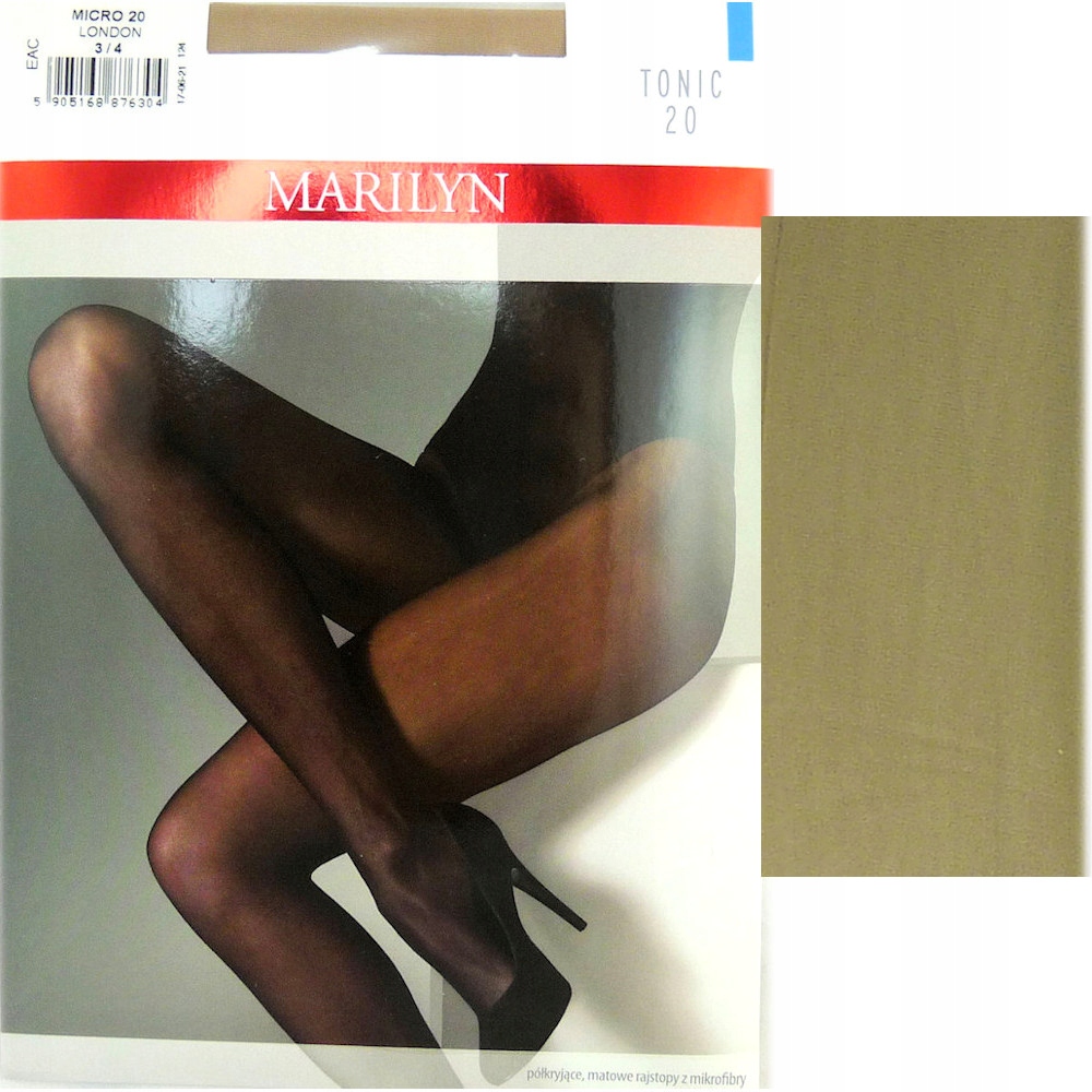 

Marilyn Tonic 20 R3/4 modne rajstopy micro visone