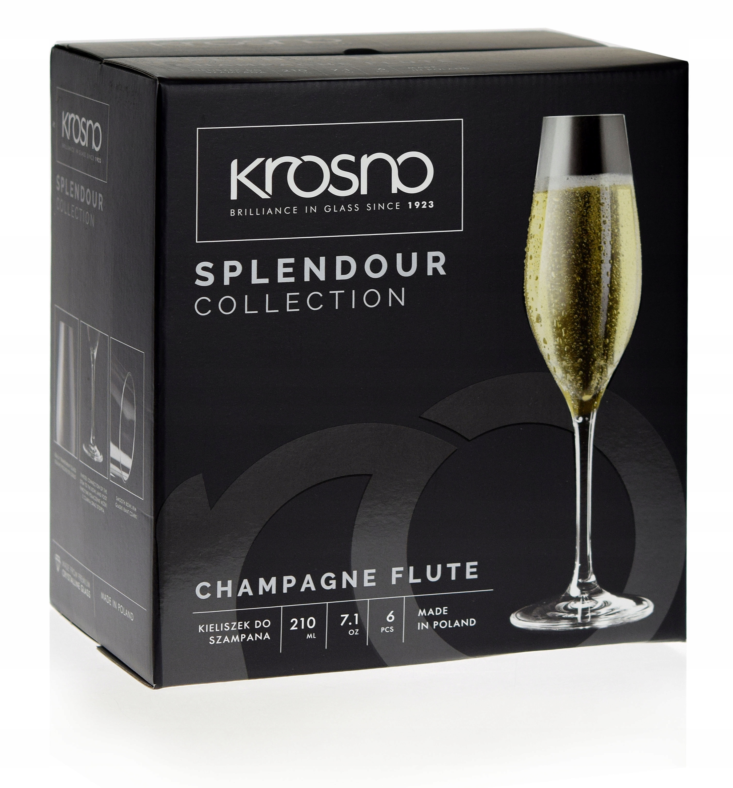 

Kieliszki do szampana Krosno Splendour 210 ml