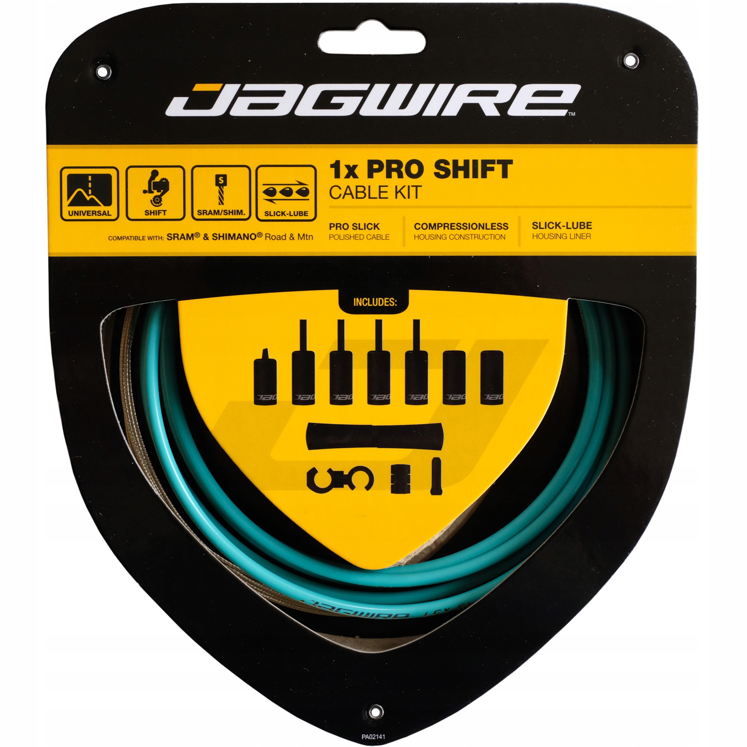 JAGWIRE 1X PRO SHIFT zestaw przerzutkowy celeste