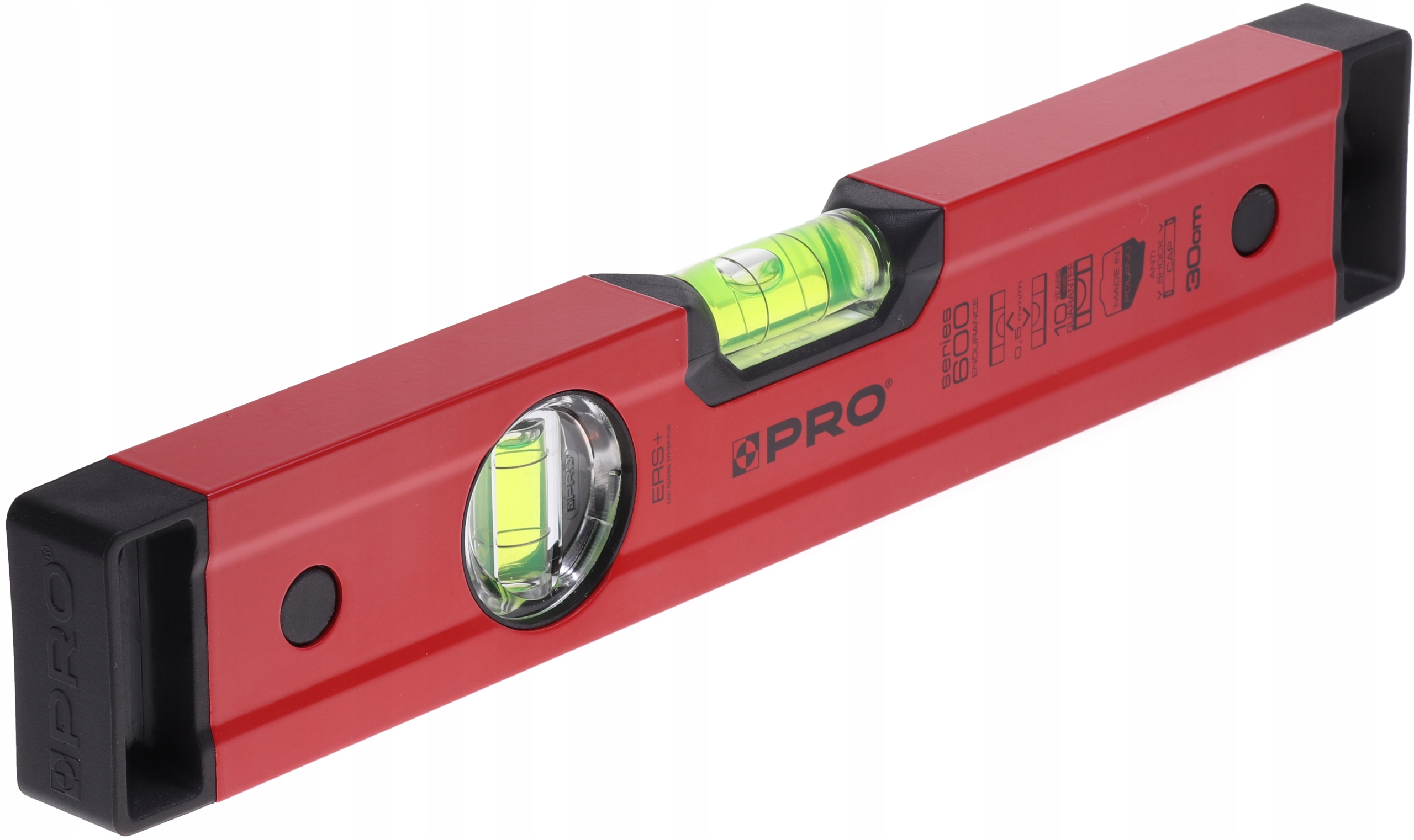 POZIOMNICA PRO600 MAL. CZERWONA 30 CM