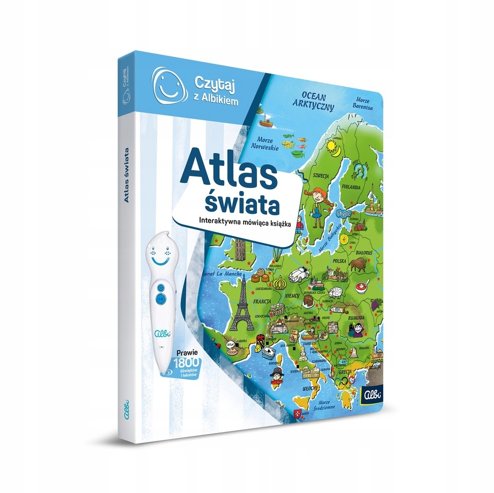 CZYTAJ Z ALBIKIEM ATLAS ŚWIATA KSIĄŻKA ALBIK ISBN 9788394774608