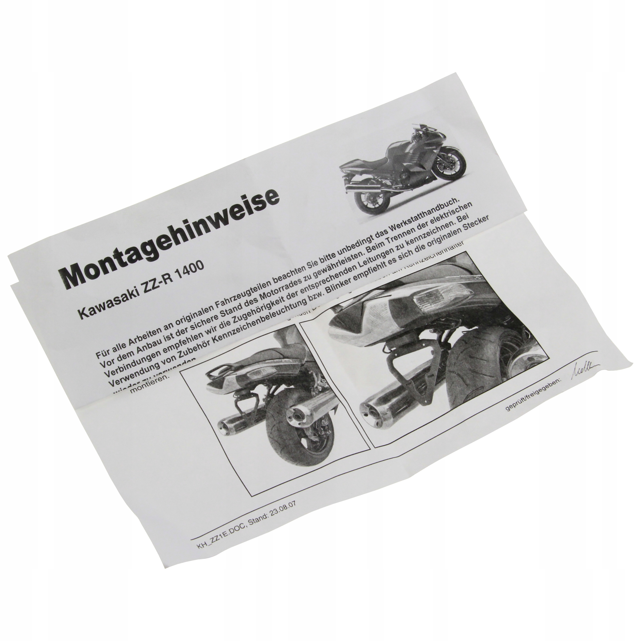 MOCOWANIE TABLICY REJESTRACYJNEJ KAWASAKI ZZ R Part manufacturer Other