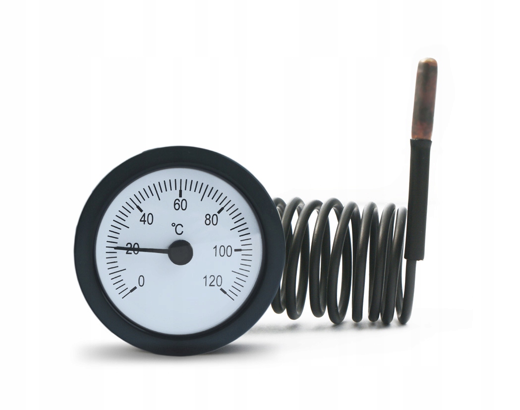 

Termometr Analogowy Tarczowy Z Sondą 0-120C TPM03P