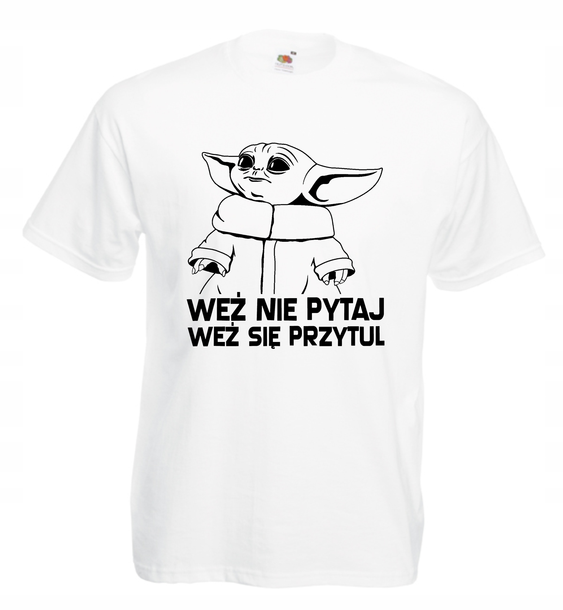 

Koszulka męska Baby Yoda Weź Się Przytul r L