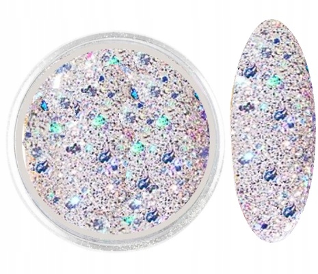 GALAXY na PAZNOKCIE BROKAT PIEGI nr17