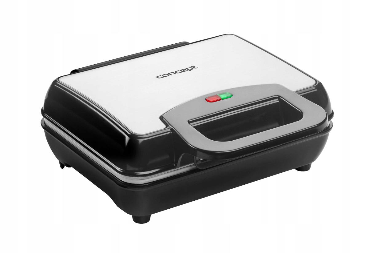 Gofrownica Concept VF3040 Ceramiczne Płytki Stal Nierdzewna 1000W Czarna