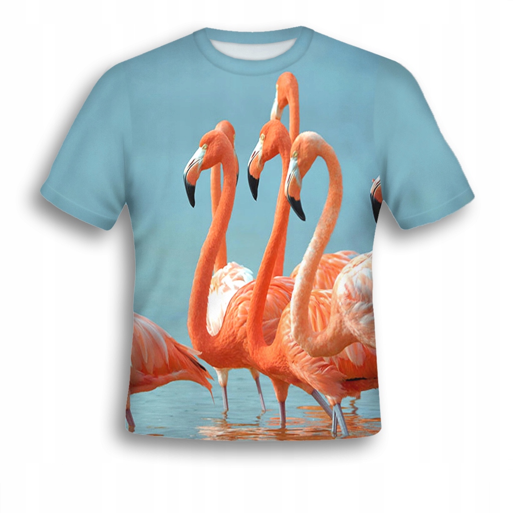 

Koszulka Fulprint Flamingi XXL Narduk 3D Polska