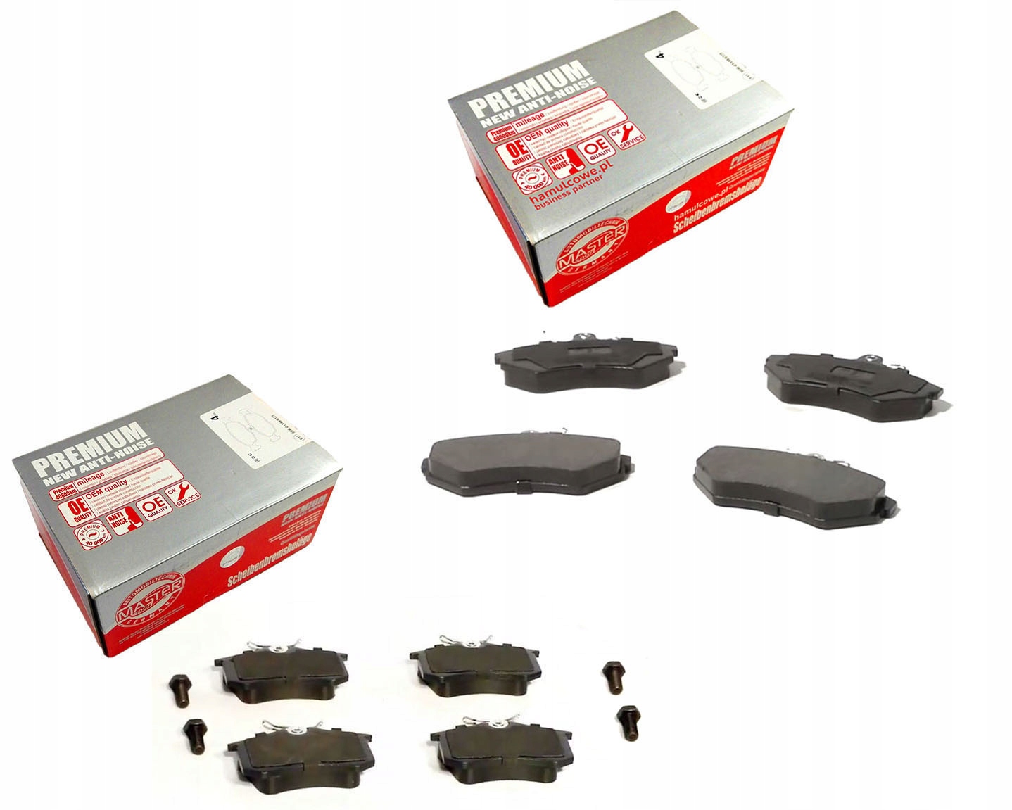 KLOCKI PRZÓD+TYŁ AUDI A4 B5 B6 B7 VW PASSAT B5