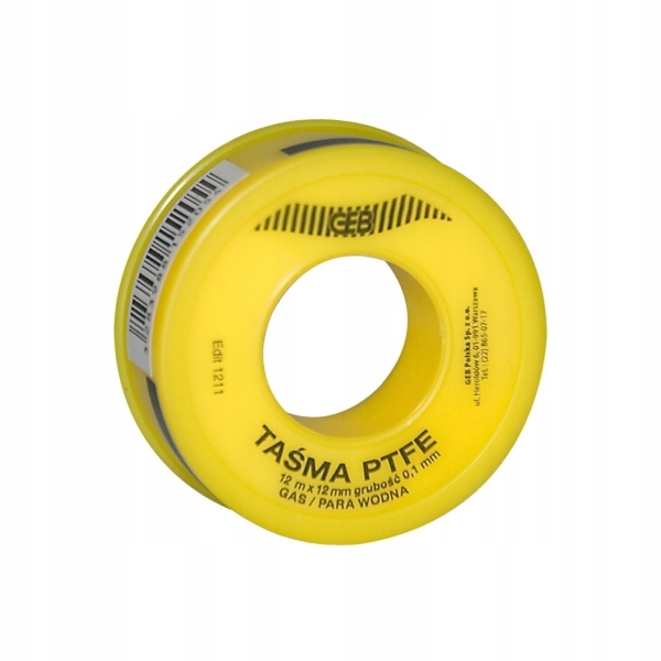 

Taśma Ptfe teflonowa uszczelniająca 0,1 mm Geb