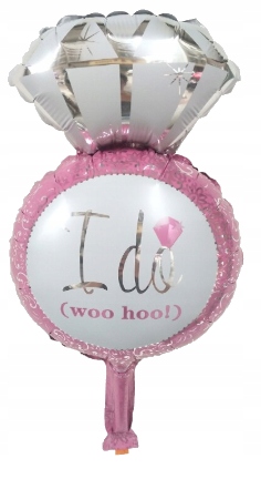 

Duży Balon foliowy I Do pierścionek zaręczynowy