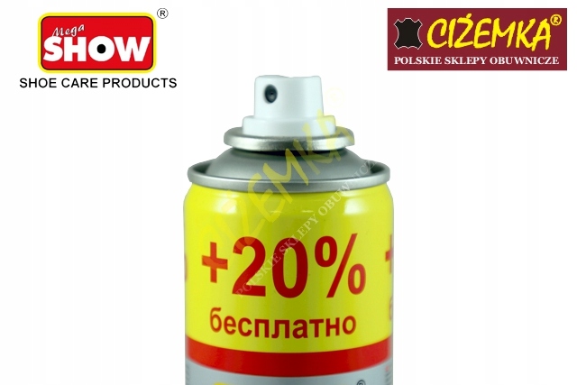 1X SHOW IMPREGNAT PROTEKTOR ZAMSZU SKÓR NUBUKU 300 Dedykowany materiał do wszystkich materiałów