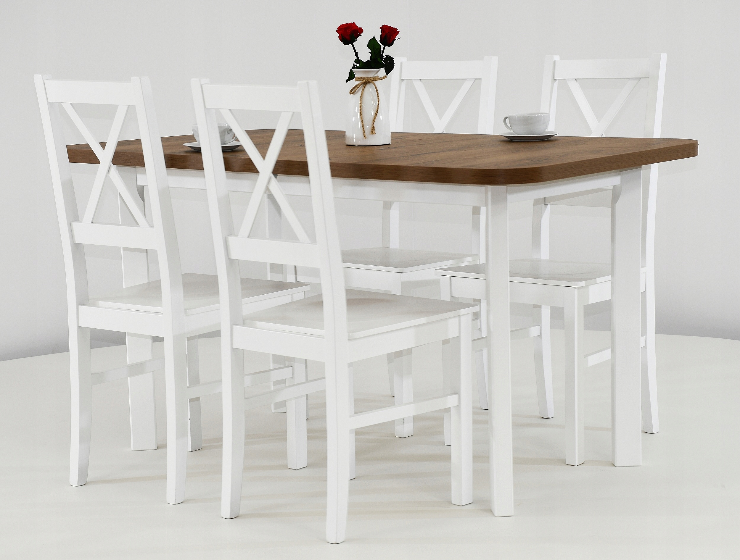 rozkładane stoły, stół do jadalni, krzesła salon Długość stołu 140 cm