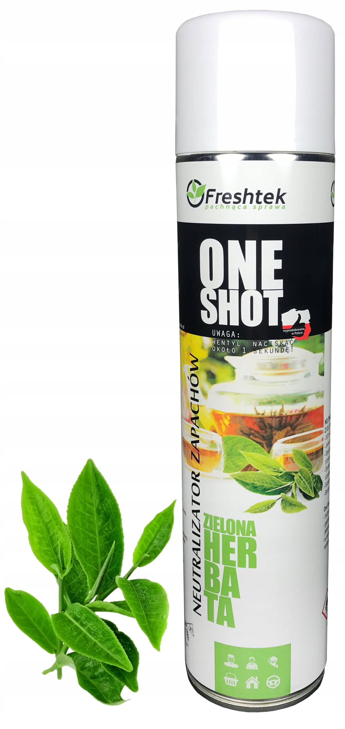 

Neutr. zapachów Freshtek One Shot Zielona Herbata